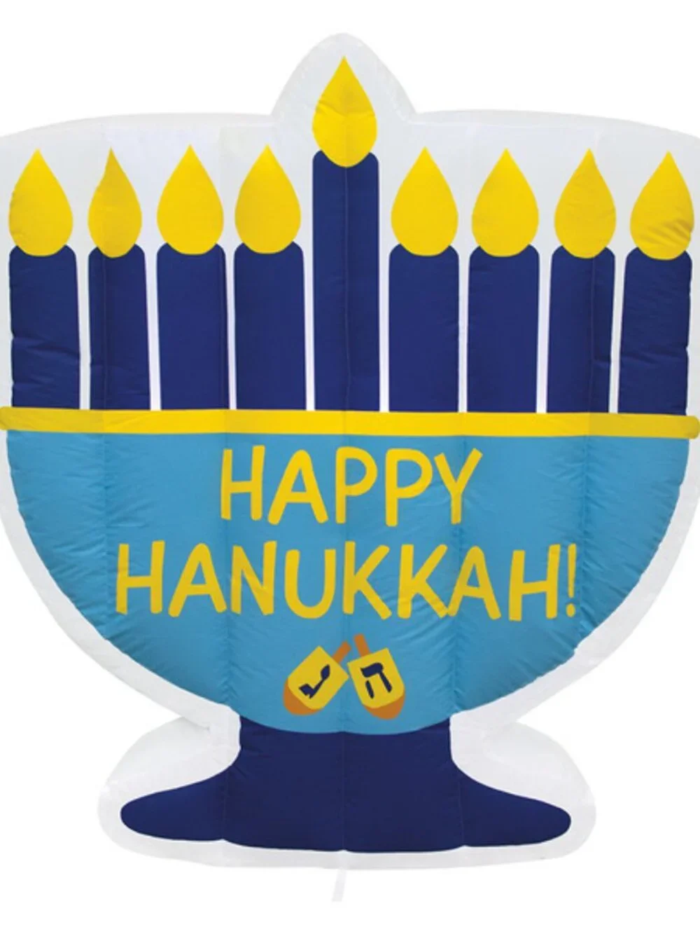 NEW 4 ft Huntington Home Hannukah Channuka Inflatable Menorah Yard Decoration